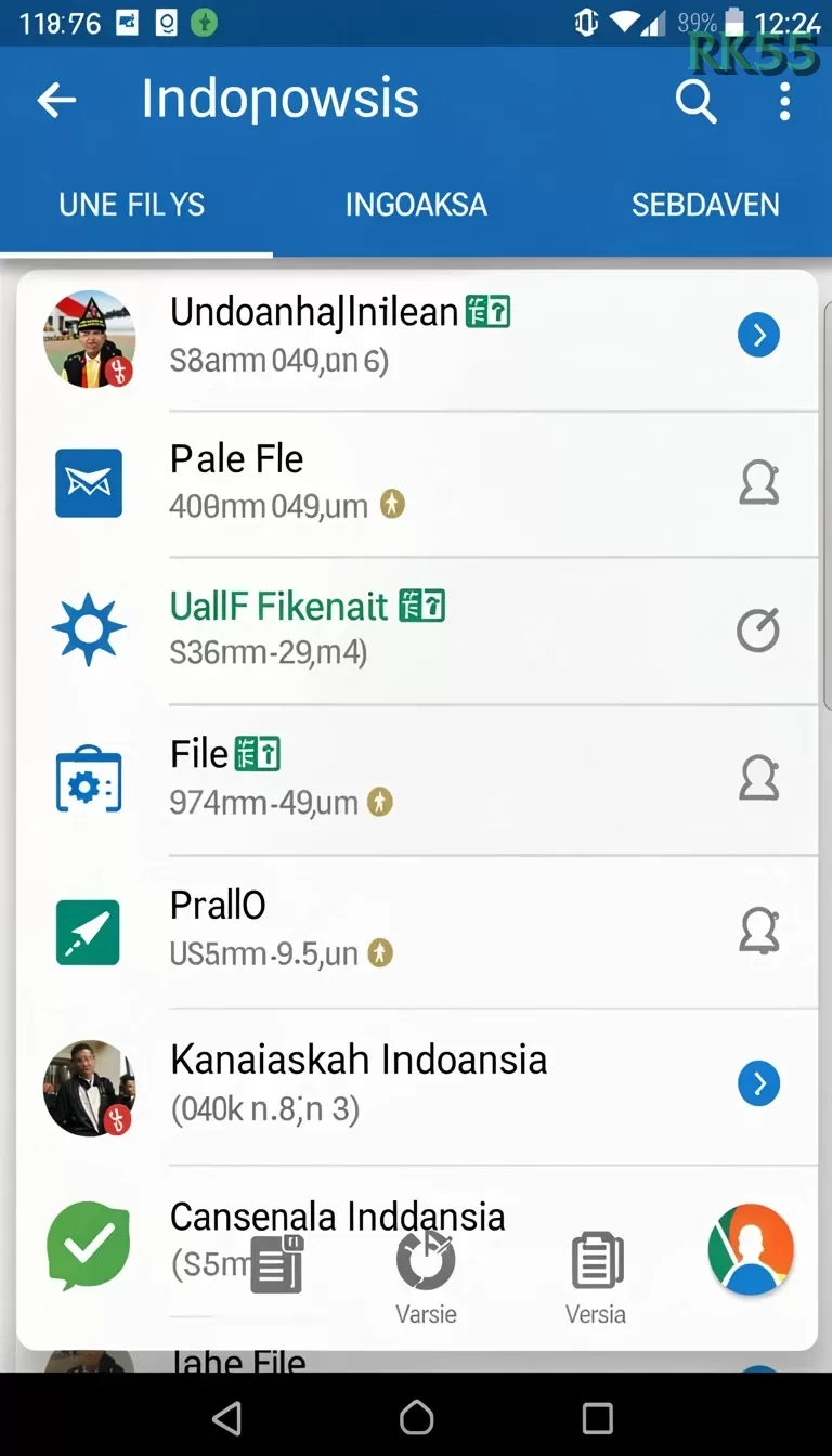 Cuplikan layar 7CONE — aktivitas