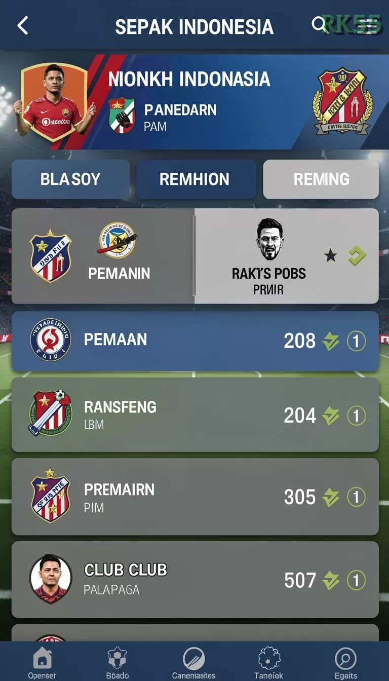 Cuplikan layar 365ZK — halaman utama