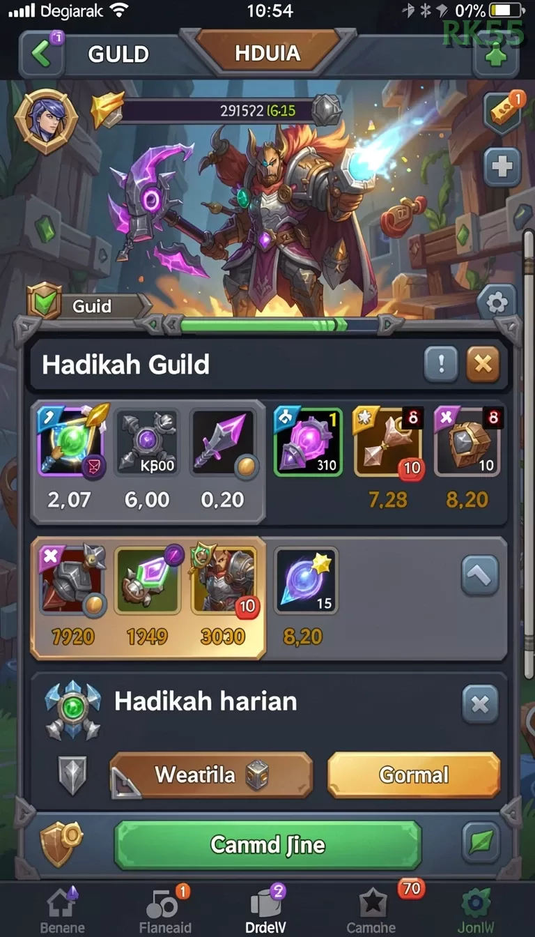Cuplikan layar RUBAH4D — aktivitas