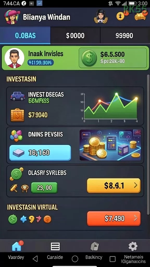 Cuplikan layar HOKIBET — menu navigasi